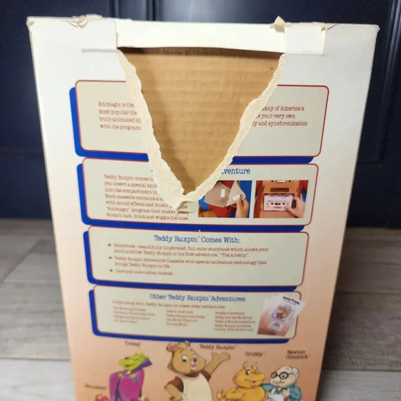 Vtge 1985 Teddy Ruxpin in orgnl box w/ books, tapes, answer box - Picture 14 of 16